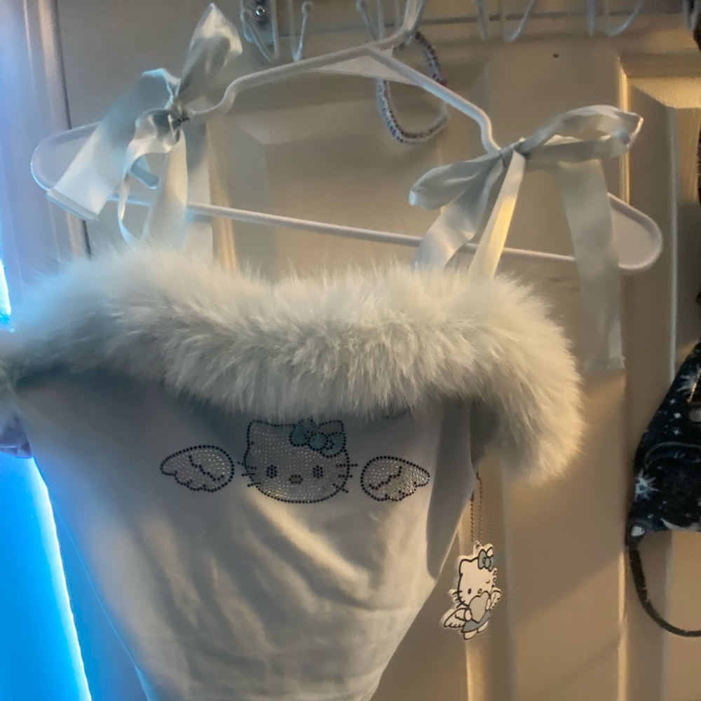 Cute Furry Hello Kitty Top